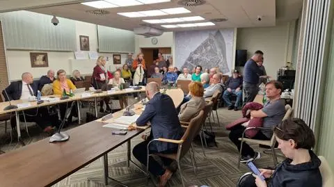 Protestujący mieszkańcu pojawili się w urzędzie