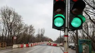 Ruch wahadłowy na wiadukcie w ciągu ulicy Marywilskiej