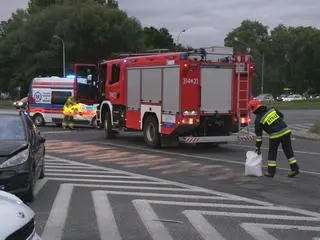 Karetka zderzyła się z samochodem osobowym