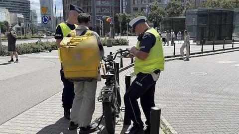 Stołeczni policjanci kontrolowali rowery elektryczne