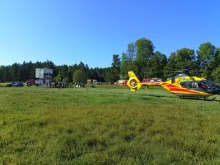 Wypadek w Poniatowie