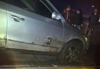 Kierował pijany. Wjechał do rowu na oczach policjantki