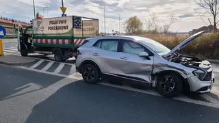 Zderzenie aut w pobliżu lotniska