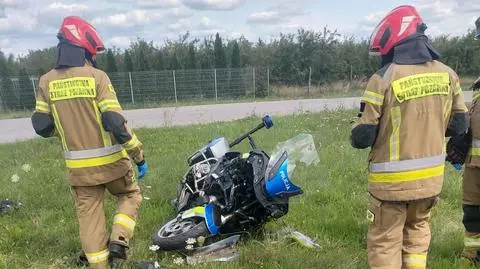 W wypadku ranny został policjant, trafił do szpitala