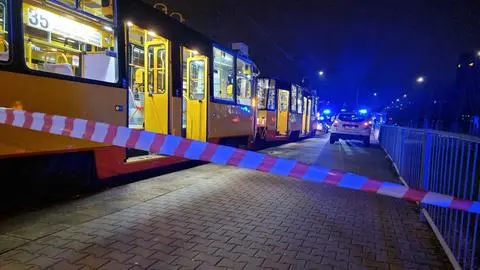 Tramwaj potrącił pieszego na Bielanach 