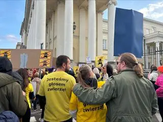 Protest kocich wolontariuszy ze Schroniska na Paluchu 