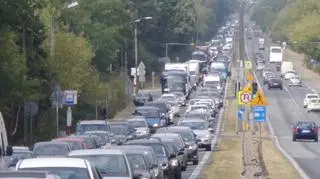 Korek na wylotówce na Lublin