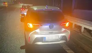 Akcja policji na trasie S8