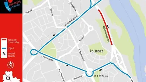 Węższa Wisłostrada przez dwa weekendy