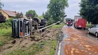 Zderzenie dwóch cystern pod Wołominem