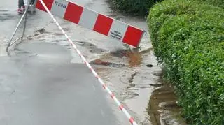 Awaria wodociągów na Saskiej Kępie