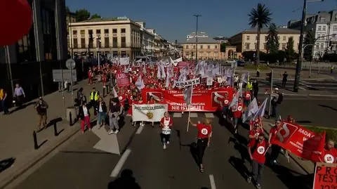 Protest pracowników sądów i prokuratury