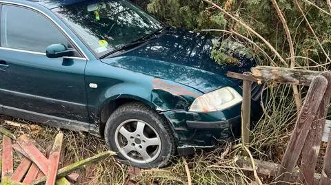 Pijany wjechał w ogrodzenie posesji 