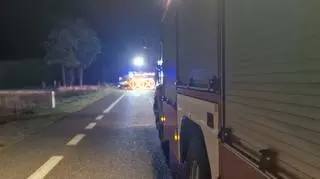 Tragiczny wypadek w miejscowości Siekluki koło Płońska (Mazowieckie) 