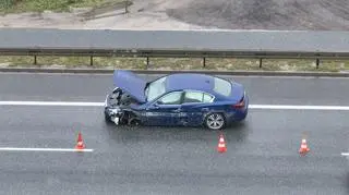 Wypadek i utrudnienia na trasie S8