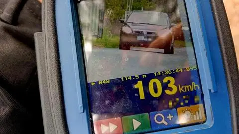 103 km/h w obszarze zabudowanym 