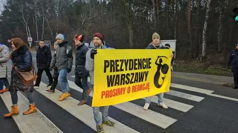 Protest w Łomiankach