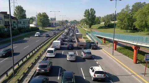 Korki na Prymasa przez Marszałkowską?