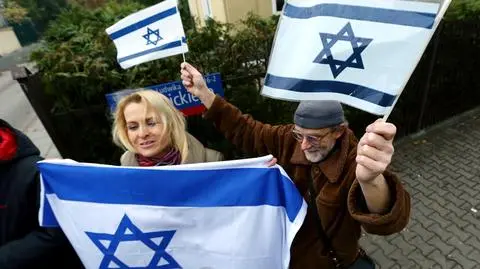 Dwa protesty przed ambasadą Izraela