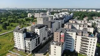 Ulica Modlińska w rejonie osiedla "Winnica"