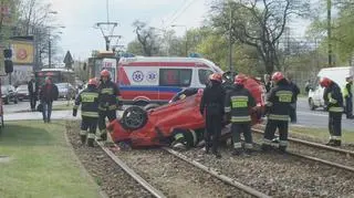 Dachowanie forda na Słomińskiego