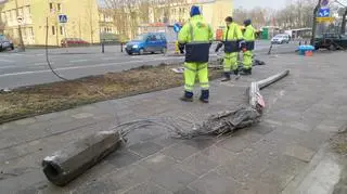 Szkody po kolizji autobusu