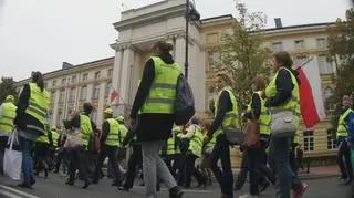 Protest w Warszawie