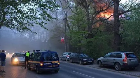 Pożar willi Chimera w Milanówku