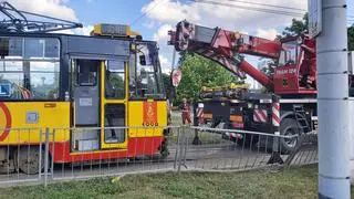 Wykoleił się tramwaj do nauki jazdy