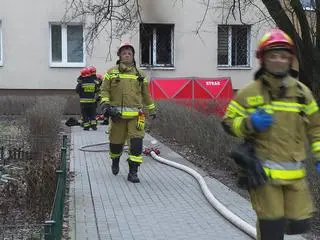 Pożar mieszkania w alei Stanów Zjednoczonych