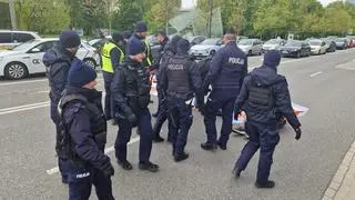 Protest aktywistów w centrum