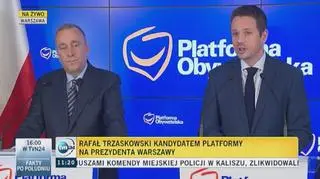 Trzaskowski kandydatem PO na prezydenta Warszawy