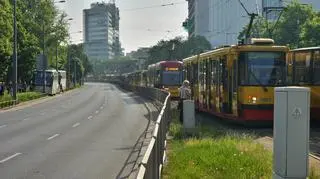 Awaria tramwaju na Woli