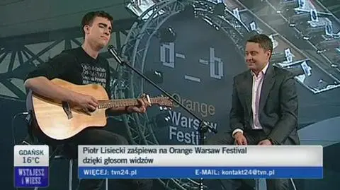 Piotr Lisiecki wystąpi na Orange Warsaw Festival