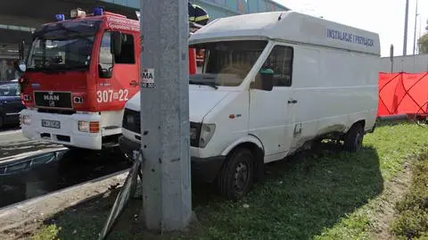 Wywrócony lublin na rondzie Tybetu