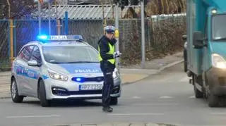 Akcja policji na Towarowej