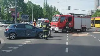 Trzy osobe ranne w wypadku na Jana Pawła