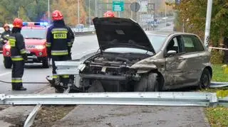 Wypadek na Wisłostradzie