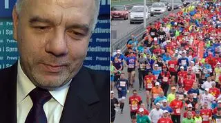 Jacek Sasin krytycznie o maratonie