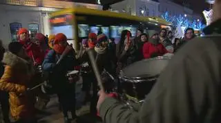 Huczny protest przed Pałacem Prezydenckim