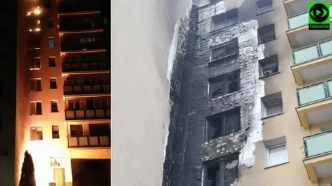 Spalona elewacja, zniszczone okna. "Od parteru aż po sam dach"