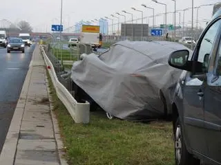 Kolizja ferrari na Wirażowej