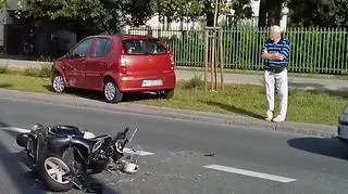 Wypadek na ulicy Korkowej