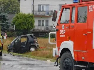 Wypadek w miejscowości Blochy