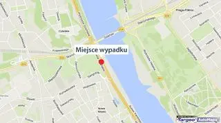 Wypadek na Wisłostradzie