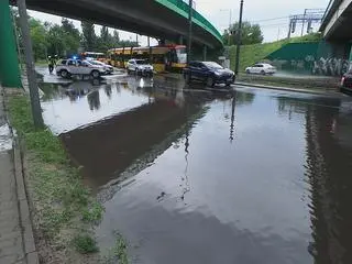 Utrudnienia na rondzie Żaba 