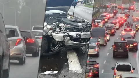 Całe miasto stało w korku. "Tak fatalnie nie było już dawno"