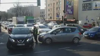 Protest rolników na placu Zawiszy