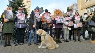 Protest stowarzyszenia "Owocowe Sady Żoliborskie"