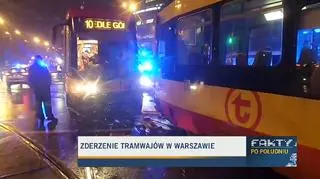 "Tramwaje zderzyły się czołowo"